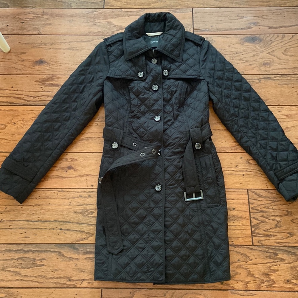 ESPRIT Quilted Rain Trench Coat EUC